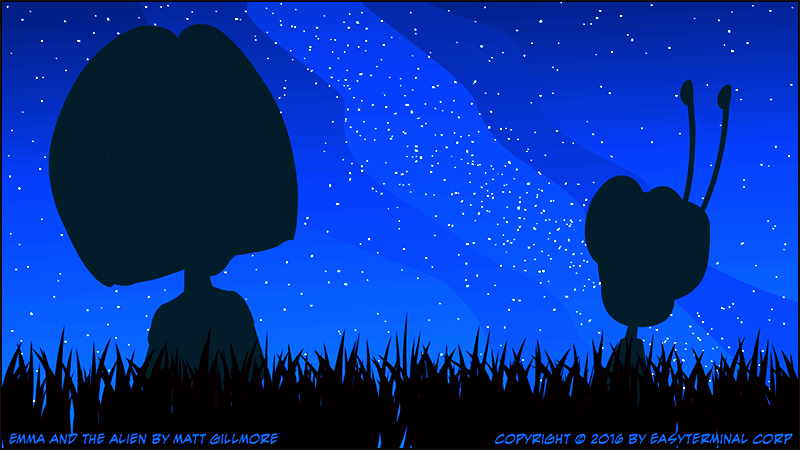 Webcomic Emma And The Alien Starry Starry Night